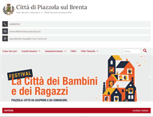 Tablet Screenshot of comune.piazzola.pd.it